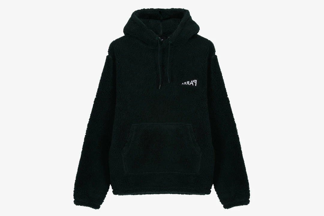 Outlet 🌟 Apparel By Parra Mirrored Flag Logo Polar Fleece Hoodie 🔔 3 Apparel By Parra Mirrored Flag Logo Polar Fleece Hoodie