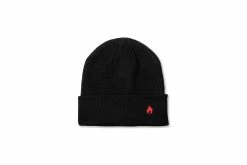 Accessories & Luggage Hanon Embroidered Flame Beanie "Black"