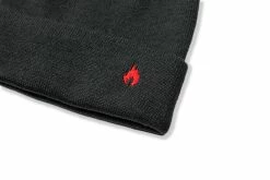 Accessories & Luggage Hanon Embroidered Flame Beanie "Charcoal"