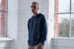 Budget 🌟 Sweats & Hoods Hanon Flame Badge Hooded Sweatshirt "Petrol Navy" ✔️ 12 Sweats & Hoods Hanon Flame Badge Hooded Sweatshirt