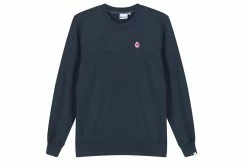 Hanon Flame Badge Crewneck Sweatshirt "Petrol Navy"