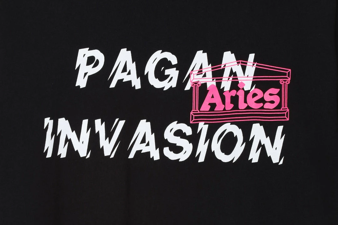 Best Pirce ๐ Tees Aries Pagan Invasion SS Tee โค๏ธ 5 Tees Aries Pagan Invasion SS Tee